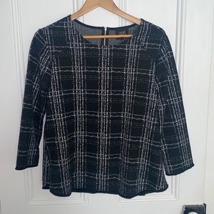 W5 Tweed Top with Fringe Hem